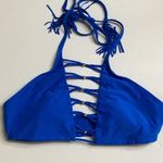 PilyQ New.  Bali blue braided bikini set. L-top/M-bottom Photo 7