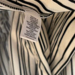 Cato  White And Black Stripe Longline Blazer Size Medium Photo 6