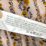 Moon River XS Floral Striped Maxi Dress Tiered Ruffle Mock Neck cottagecore Photo 8