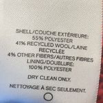 EXPRESS Vintage  Wool Y2K Red Black Heathered Tweed Pea Coat Jacket Size Small S Photo 4