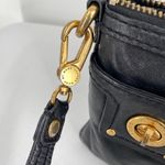 Marc Jacobs Black Leather Turnlock Double Front Pocket Crossbody Purse Photo 7