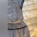 Reformation Black and White Checkered Mini Dress Photo 9