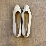 Salvatore Ferragamo  Boutique White Perforated Leather Ballet Flats 11 Italy Photo 1
