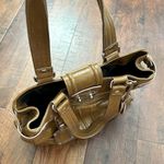 VIA REPUBBLICA golden mustard patent leather bag, made in Italy, NWOT Gold Photo 4