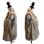 Maurice's Asymmetrical Zip Vest Tan Brown Khaki Plus Size 3XL Safari Linen NWT Photo 10