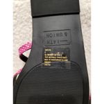 14th & Union  Caite HotPink/Black Snake Print Strappy Slide Flip Flop Sandal 8M Photo 3