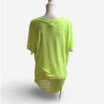 Rainbow Sandals Ruched Mesh Tee - Neon Yellow Photo 2