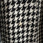 Sarah Jessica Parker Bitten houndstooth wool blend pea coat size small Black Photo 2