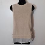 Vera Wang Simply Vera cream crocheted tank top Photo 3