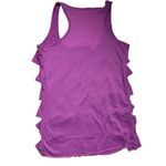Decree Purple Ruffled Tank Top with Racerback Sz M Photo 1
