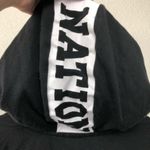 PINK - Victoria's Secret PINK by Victoria's Secret Black & White Pink Nation Hood Hooded Sweatshirt XS Photo 5