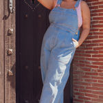 Big Bud Press Indigo Denim Original Overalls 100% Cotton Light Wash 2XL EUC Blue Size 2X Photo 0