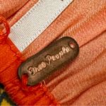 Free People Asymmetrical Embellished Raglan Blouse Orange Romantic Boho Chic Photo 6