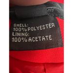 Style Solid Red Wide Leg Flat Front Trouser Dress Pants Size 8 Photo 10