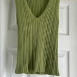 ZARA  Green Ribbed Sleeveless Top Photo 1