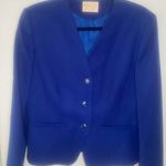 Pendleton  Vintage 100% Virgin Wool Cobalt‎ Blue Blazer Size 8 Photo 0