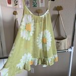 ୨୧ ･ﾟ✧ Flower Detail Tank Top Green Size 4X Photo 2