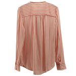 Popsugar NEW  Red and White Candy Striper Long Sleeve Blouse Top Size M Photo 2