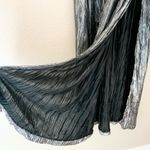 Nasty Gal  Y2K Metallic Disco Maxi Dress Long Sleeve Silver Fairy Goddess Small Photo 4