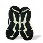 Sorel Black Suede High Top Sneakers Sculpted White Sole Urban Casual Shoes Photo 3