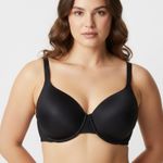 Vanity Fair Lightly Lined Full Coverage Bra Womens 42D Black Minimalist Glam Size undefined Photo 0