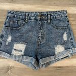 SheIn Jean High Rise Shorts Size small waist 14 stretch to 15 length is 11 Photo 4