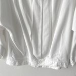 NWT Cotton Peasant Blouse Womens S Oversize Flare Sleeve Top Lagenlook Boho White Photo 4