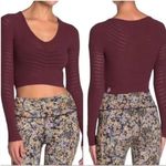 Free People Movement Gone Adrift Seamless Long Sleeve Red Night New Medi… Photo 1
