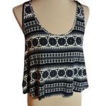 Vtg Y2K Deb geometric open back crop top Photo 0