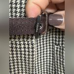 Max Mara  Womens Brown‎ Houndstooth Belted Blazer Sz 12 Career Academia Luxury Photo 2