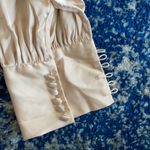 L'Academie The Joli Crop Top in Ivory Cream Small Photo 5