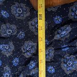 IZOD Anthropologie Maeve Boswell Blouse Blue V-Neck Balloon Sleeve Pullover Top 20W Photo 8