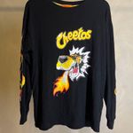 Forever 21  X CHEETOS Flaming Hot Long Sleeve Shirt,Black Flame Sleeves|Size:S Photo 13