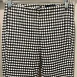 Who What Wear Target Brand Black & White Gingham Plaid Stretch Skinny Pants - 6 Photo 0