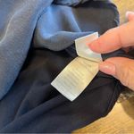 Ecru  Black Silk Jersey Knit Tee T-Shirt Mix Media Short Sleeve Size Small Photo 8