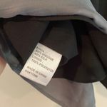 Madewell  black gray silk blend pleated skirt Photo 8