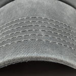 Grey USA American Flag Baseball Hat - Stylized Strap Back Tactical Cap Photo 1
