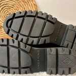 Donald Pliner Hope Crocodile Embossed Patent Leather Lug Sole Platform Loafers Photo 11