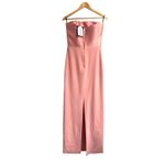 Solace London  Afra Elegant Minimalist Structured Putty Pink Dress NWT $630 6 Photo 3