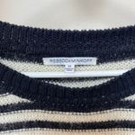 Rebecca Minkoff Worth Striped Split Back Mohair/Wool Knit Sweater Sz Medium Photo 1