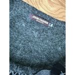 John Fashion Dress M Gray Mini Lace Ruffle Knit Long Sleeve Boho Artsy Lagenlook Size M Photo 5