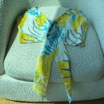 Love University Floral Crop Top and Bottom in Yellow and Blue Size M Photo 0