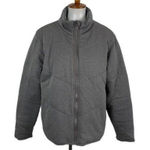 Three Dots  Gray Full Zip Puffer Jacket Heather Pavement XL Lightweight Quilted Photo 0