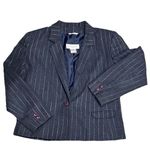 Plum Tree Canada Navy Pinstripe Blazer Blue Size undefined Photo 5