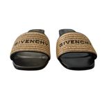 Givenchy NEW  Women’s 4G leather-trimmed embroidered raffia mules size 40 EU Photo 6