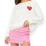 Altar'd State Altar’d State Self Love Club White Heart Sweatshirt Oversized Cozy Top Sz Medium Photo 1