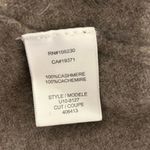 Joie  Size M 100% Cashmere Cardigan Sweater Taupe Brown Snap Front FLAWS Photo 3