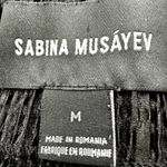 Anthropologie Sabina Musayev Renaissance Dress Textured Maxi Shift Black Medium Photo 3