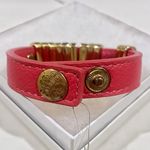 Jessica Simpson Pink Leather Bracelet Photo 3