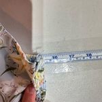 Y2K Woven Pin Women Floral Cutout Smocked Cinched Mini Dress Blue Large Coquette Photo 9